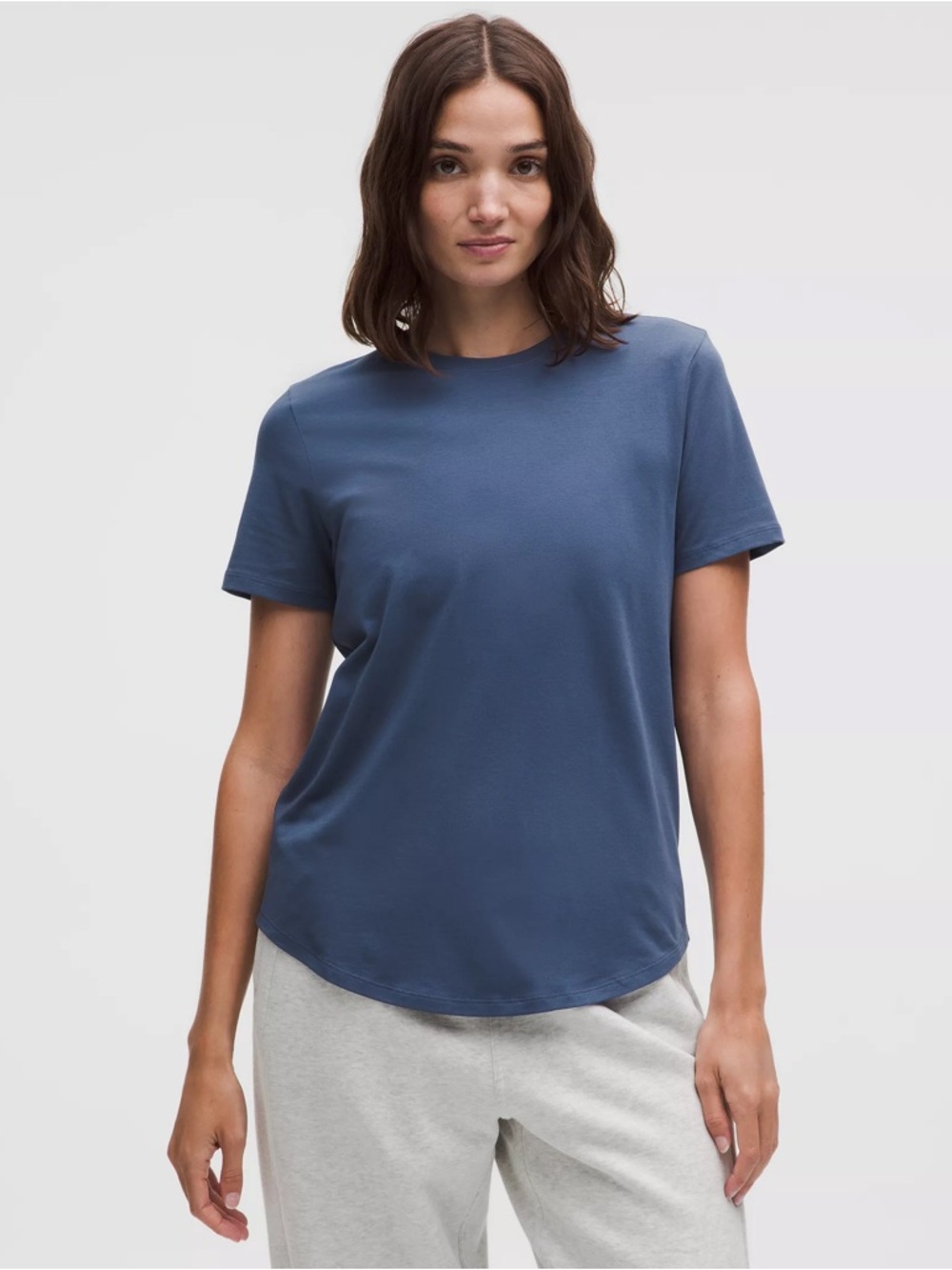 NWOT lululemon athletica Love Crew T-Shirt Blue Twill Size 6